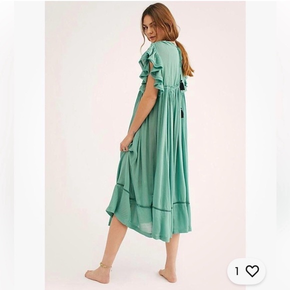 NWT Free People Bali Will Wait For You Midi Dress - Picture 5 of 16